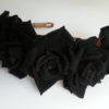 Black velvet flower crown, floral hairband, flower hair wreath steampunk buy now online