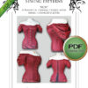 PDF Instant Download Corset pattern, steampunk, wedding, gothic, Burlesque Full size pattern Medium steampunk buy now online