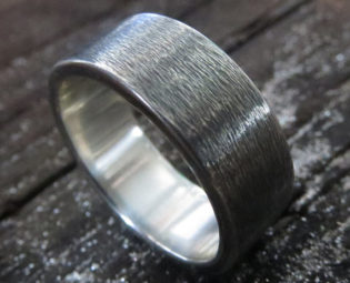 Mens silver wedding ring textured rustic sterling silver band unique steampunk design 0101 steampunk buy now online