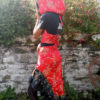 An “If The Sky Could Dream, It Would Dream Of Dragons.”  Hooded Waist Cincher And Hi-Lo Skirt steampunk buy now online