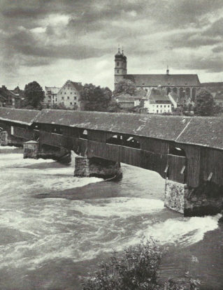 Sackingen On the Rhine printed Photo Plate 1950s Nostalgia Print Germany old time photography black and white steampunk buy now online