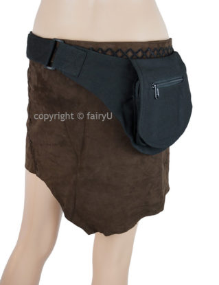 Fabric (cotton) pocket belt, waist bag one pocket - Askefrue steampunk buy now online