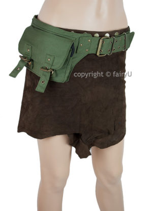 Fabric (padded cotton) festival utility belt with pockets - Bysen steampunk buy now online