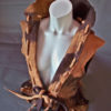 Handmade Felt Tailored Ladies Waistcoat / Vest.Brown Merino Wool.OOAK steampunk buy now online
