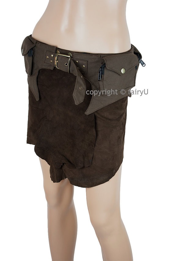 Fabric (padded cotton) festival pocket belt - Deity steampunk buy now online