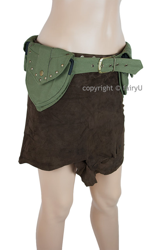 Padded cotton pixie festival utility belt with pockets - Abaia steampunk buy now online