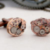 Steampunk Copper Cufflink Men's Accessories Copper Anniversary Gift Idea for Hubby Cuff Links Industrial Watch Movement Swiss Cufflinks steampunk buy now online