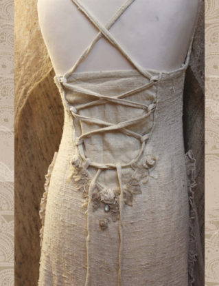 Raw Moonstone Rose Silk Long Romantic Gauze Dress steampunk buy now online