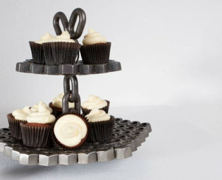Heavyweight two tier cakestand steampunk buy now online