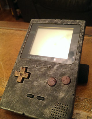 Custom Nintendo Gameboy pocket, Retro Gaming Steampunk Ed. antique metal .. fan art steampunk buy now online