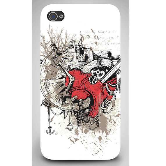 Steampunk Heart Art Print iPhone 5 / 5S Case Retro Modern steampunk buy now online