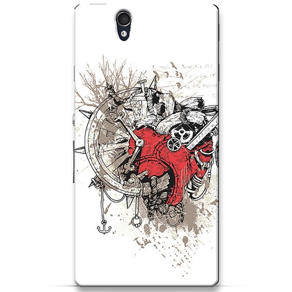 Steampunk Heart Art Print Sony Xperia Z Case Retro Modern steampunk buy now online