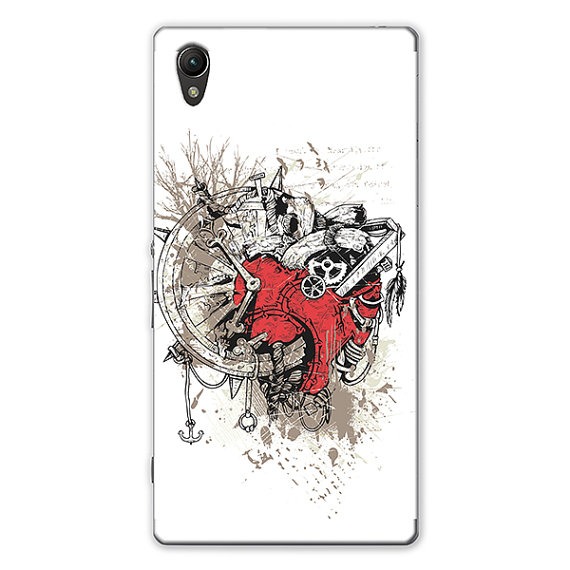 Steampunk Heart Art Print Sony Xperia Z2 Case Retro Modern steampunk buy now online
