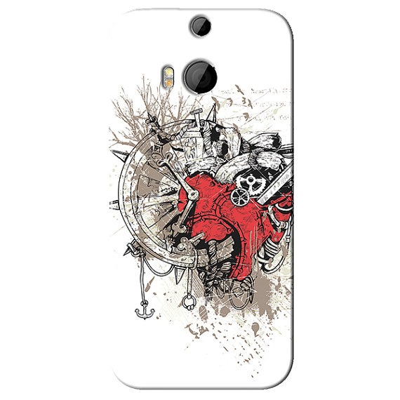 Steampunk Heart Art Print HTC One 2 M8 Case Retro Modern steampunk buy now online