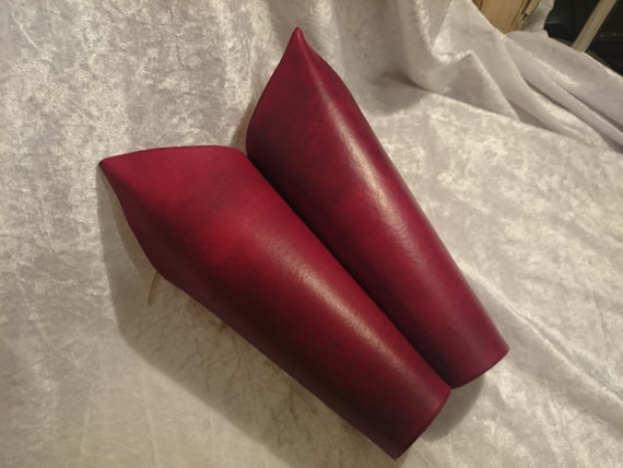 Firebrand - Dragon Style Arm Armour Guards in Red/Purple for LARP or Cosplay steampunk buy now online