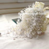 winter wedding bouquet, ivory, Pearl bouquet, crystal, pearl bouquet, great price, snow, Christmas, ivory, traditional, bride, white wedding steampunk buy now online