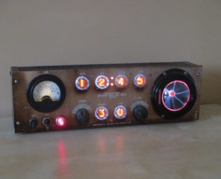 SOLD Bad Dog Designs Edison Steampunk Nixie Clock - Unique steampunk buy now online