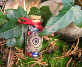 Mini Faerie Cloud Magic Bottle - All Seeing Eyes.  Lucky Charm, Friendship Gift, Crafting Trinket! steampunk buy now online