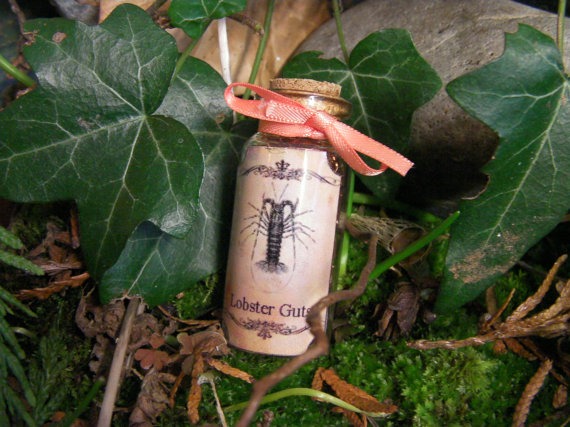 Mini Faerie Cloud Magic Bottle - Steampunk Lobster Guts.  Lucky Charm, Friendship Gift, Crafting Trinket! steampunk buy now online