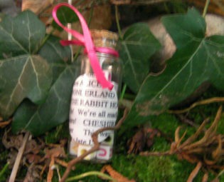 Mini Faerie Cloud Magic Bottle - Letters to Alice.  Lucky Charm, Friendship Gift, Crafting Trinket! steampunk buy now online