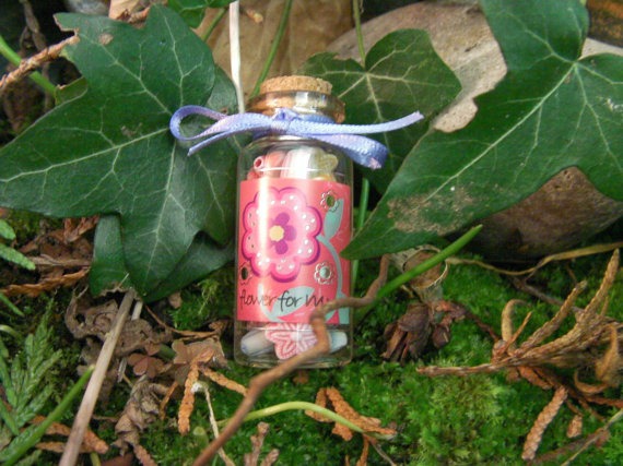 Mini Faerie Cloud Magic Bottle - Flowers For Mum.  Lucky Charm, Friendship Gift, Crafting Trinket! steampunk buy now online