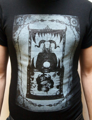 The Devil Tarot Card unique macabre Men's T-Shirt Hand Screen Printed steampunk buy now online