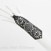 Black Leather Gauntlet , fingerless glove - short lengt steampunk buy now online