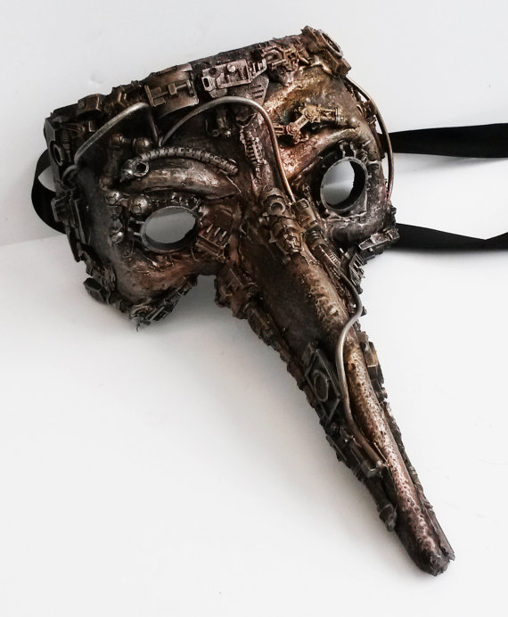 steampunk  mask, venetian mask round eyes steampunk buy now online