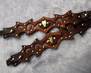 Custom Order Thorn Silhouette Wristlet - "Give Me Thorns" Larger Size steampunk buy now online