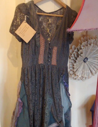 upcycled vintage lace tattered boho dress size 10 steampunk buy now online