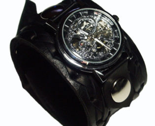Black Bracelet Steampunk Watch Wrist band Gothic-Mechanical steampunk buy now online