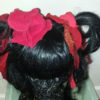 Set of Hair Scrunchies + Mini-Top-Hat , FLEUR Steampunk Wonderland, Fascinator, Burlesque, Re-purposed, Re-cycled, Party, Fairy, Extensions steampunk buy now online