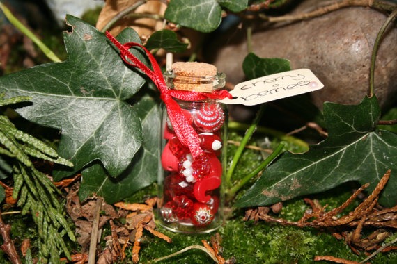 Mini Faerie Cloud Magic Bottle - Cherry Berries .  Lucky Charm, Friendship Gift, Crafting Trinket! steampunk buy now online