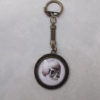 Anatomical skull key ring, skull keyring, skull keychain, old medical illustration, antique bronze, steampunk keyring; UK seller steampunk buy now online