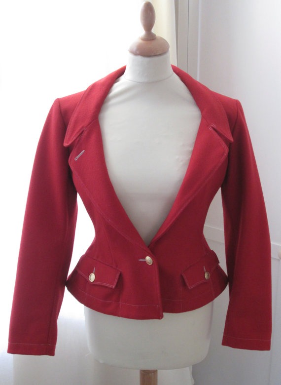 Vintage Junior Gaultier wool felt jacket steampunk buy now online