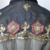 1980's sequinned black voile shirt steampunk buy now online