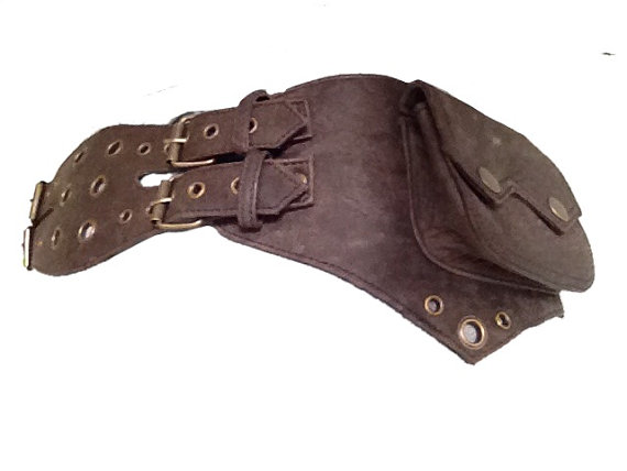 LEATHER UTILITY belt, pocket belt, fanny pack, bumbag, STEAMPUNK belt, festival belt, lebems2 steampunk buy now online