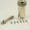 Vintage Surgeons Traveling Medical Syringe with Multiple Needle ends in Chrome Case marked Bell and Croyden steampunk buy now online