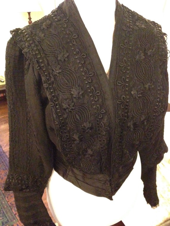 Vintage - rare antique Victorian boned jacket. Steampunk. steampunk buy now online