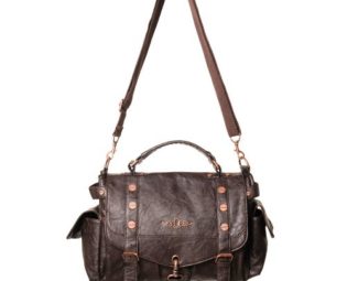 Banned Clothing Steampunk Hand Bag With Bronze Details [Apparel] steampunk buy now online