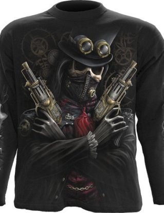 Spiral - Men - STEAM PUNK BANDIT - Longsleeve T-Shirt Black - Large steampunk buy now online