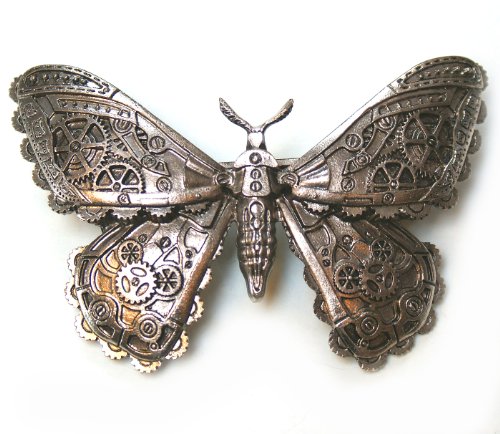 ReStyle Clothing Steampunk Mechanical Moth Hairclip Colour Brass steampunk buy now online