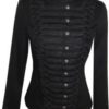 Victorian Black Gothic Military SteamPunk Indie Jacket Coat S 10 steampunk buy now online