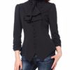 Black Steampunk Gothic Victorian Button Blouse Top (14) steampunk buy now online