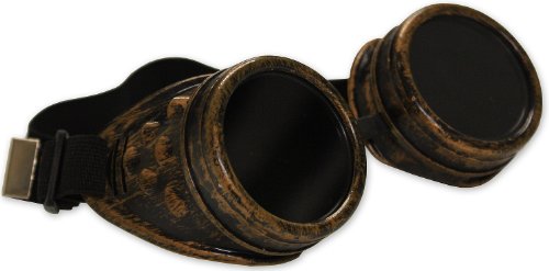Cyber Welding Goggles Goth Antique Vintage Victorian Glasses Steampunk Cosplay Brass steampunk buy now online