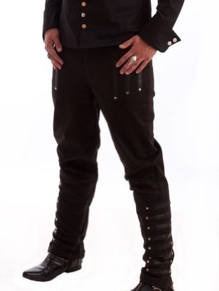 Necessary Evil Mephisto Mens Trousers - XXL steampunk buy now online