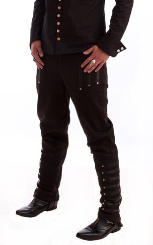 Necessary Evil Mephisto Mens Trousers - XXL steampunk buy now online
