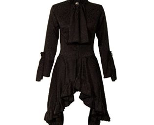 Golden Steampunk Huntress Coat (Black) - 14 UK steampunk buy now online