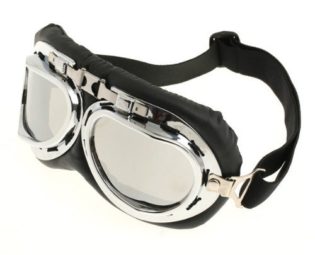 SODIAL(R) Steampunk Motorbike Goggles with Smoke Lenses steampunk buy now online