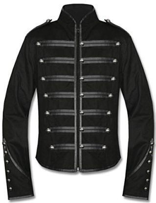 Banned Clothing Black Parade Steampunk Gothic Emo Military Drummer Band Jacket steampunk buy now online